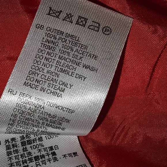 Reiss Womens Red‎ Lined V Neck Peplum Marcia Dress 10 - Picture 5 of 5